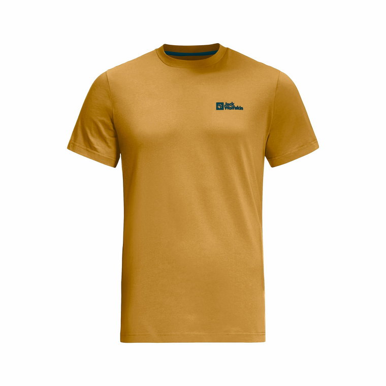 Męska koszulka z krótkim rękawem Jack Wolfskin ESSENTIAL T M mustard - XXL