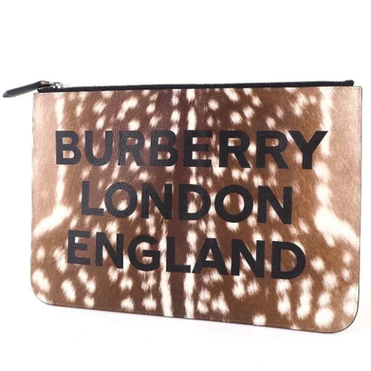 Pre-owned Leather clutches Burberry Vintage