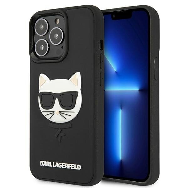 Karl Lagerfeld KLHCP13LCH3DBK 13 Pro / 13 6,1" czarny/black hardcase 3D Rubber Choupette