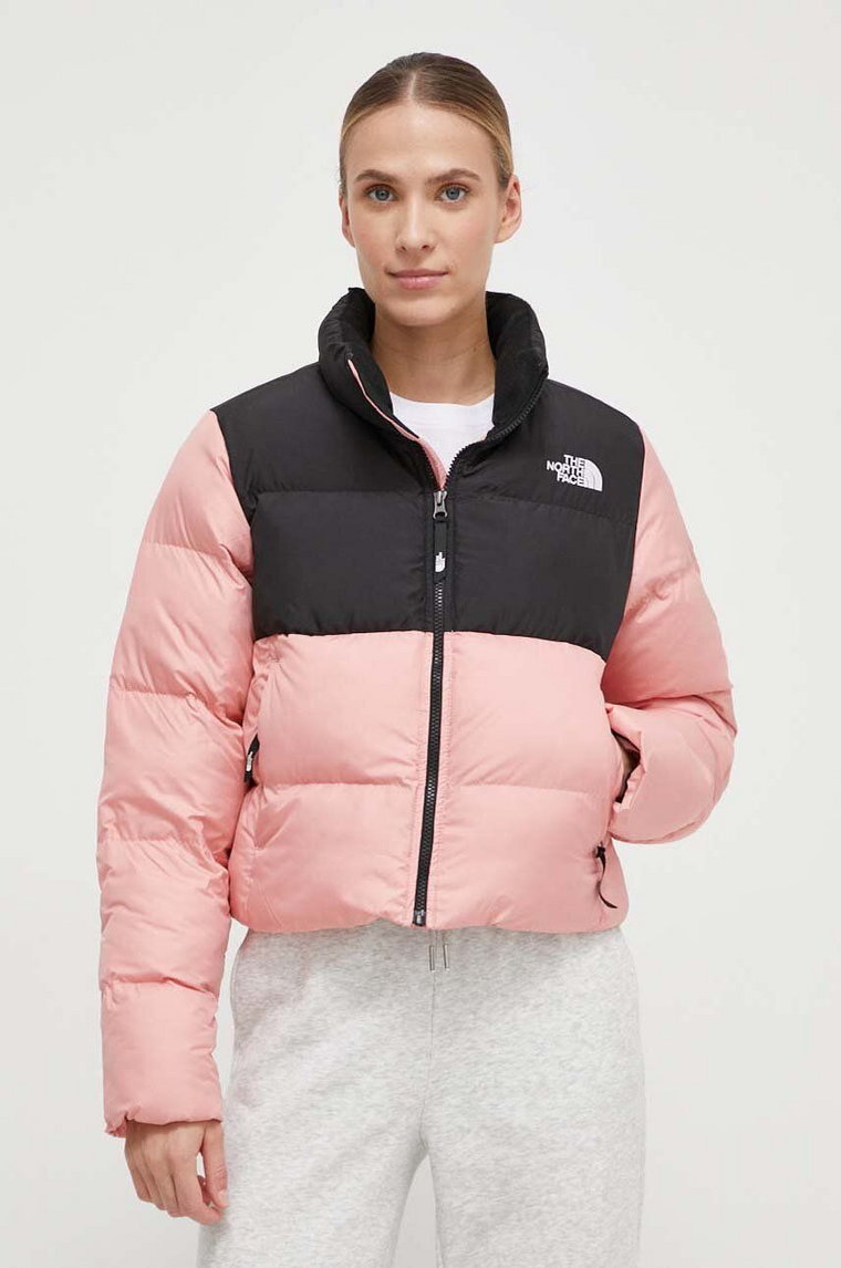 The North Face kurtka Cropped Saikuru NF0A853MOF61 damska kolor różowy zimowa