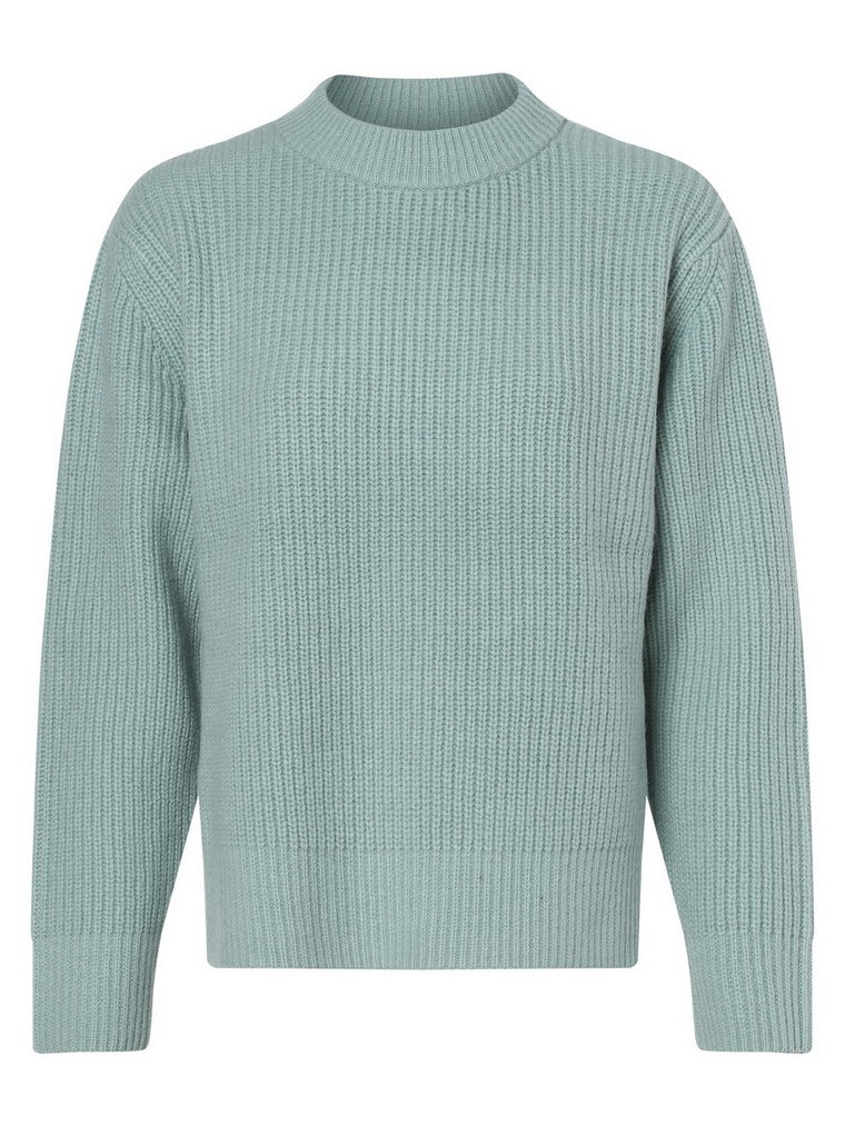Marie Lund - Damski sweter z wełny merino, zielony