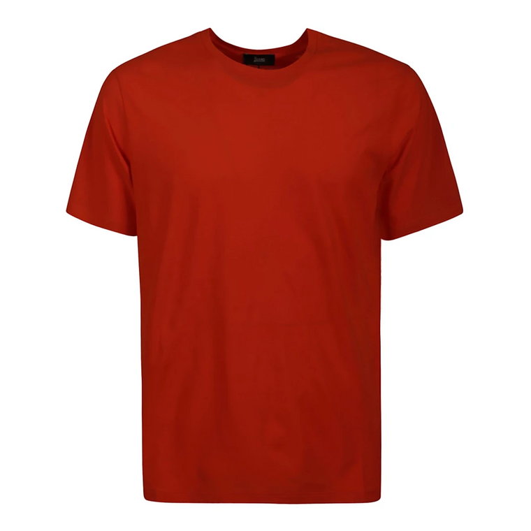 Pomarańczowy T-Shirt z Krepy, Ulepsz Swoją Garderobę Herno