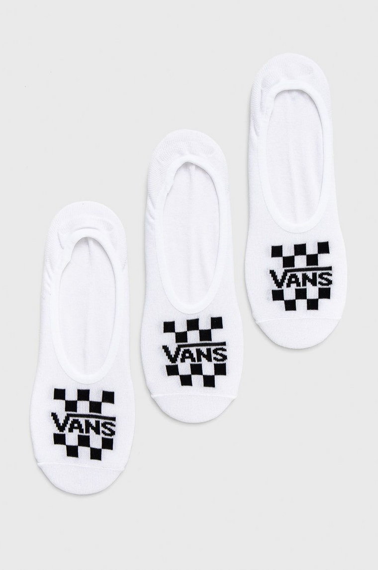 Vans skarpetki (3-pack) męskie kolor biały VN0A7S9BWHT1-WHITE