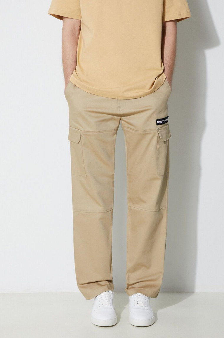 Daily Paper spodnie Ecargo męskie kolor beżowy proste 2312032