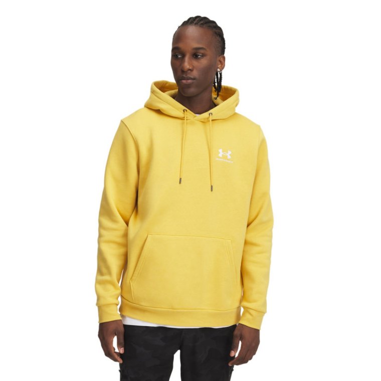 Męska bluza dresowa nierozpinana z kapturem Under Armour UA Icon Fleece Hoodie - żółta