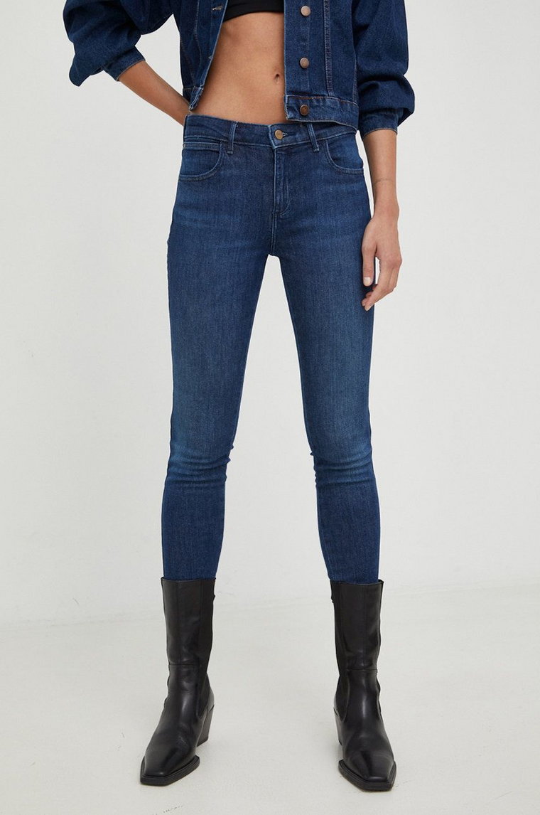 Wrangler jeansy Skinny Footloose damskie high waist