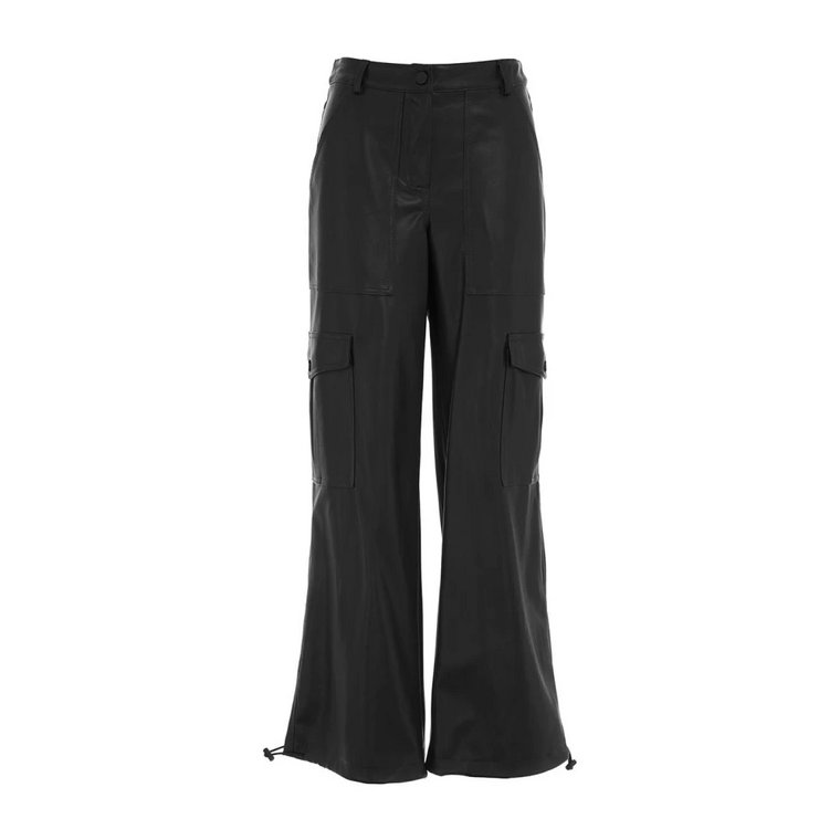 Czarne Spodnie dla Kobiet Aw23 Kaos