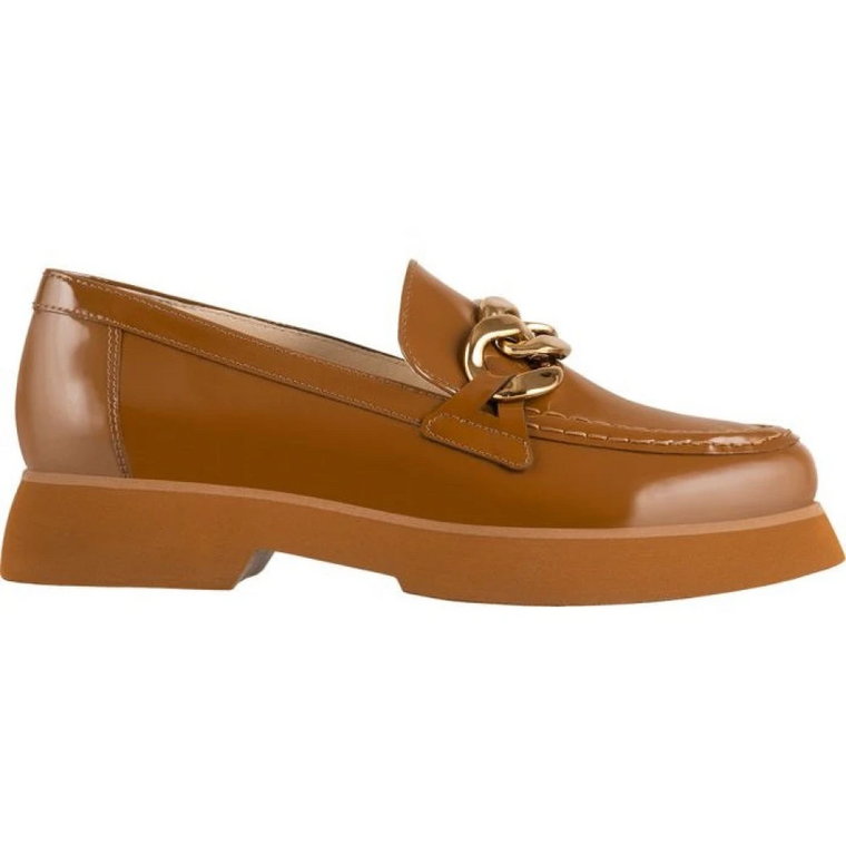 Chunky Sole Golden Chain Loafer Högl