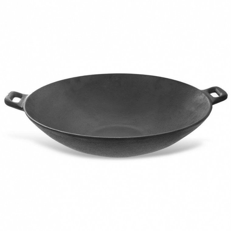 Patelnia żeliwna, wok, talerz żeliwny, 30 cm, indukcja kod: O-112989