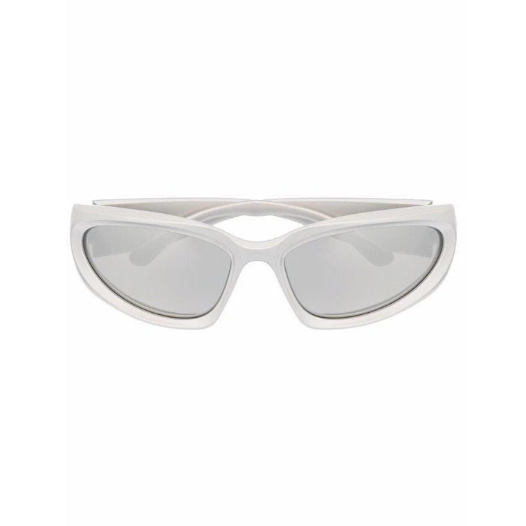 Srebrne Okulary Przeciwsłoneczne Swift Oval Balenciaga