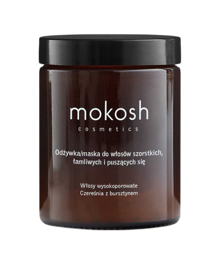 Mokosh Odżywka/Maska do włosów szorstkich, łamliwych i puszących się Czeresnia z Bursztynem 180 ml