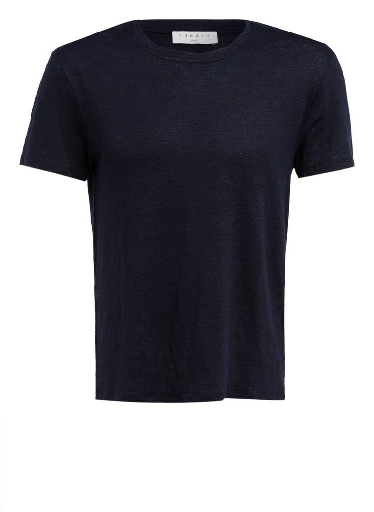 Sandro T-Shirt Z Lnu blau