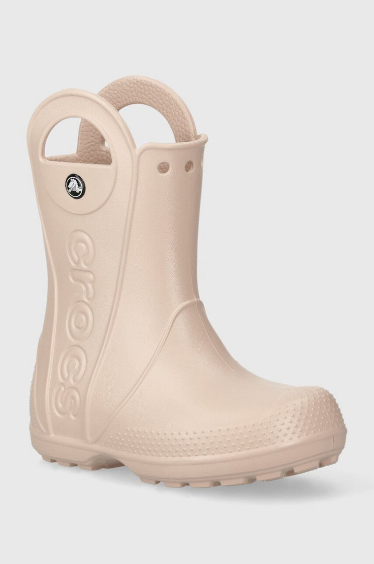 Crocs kalosze HANDLE RAIN BOOT kolor różowy