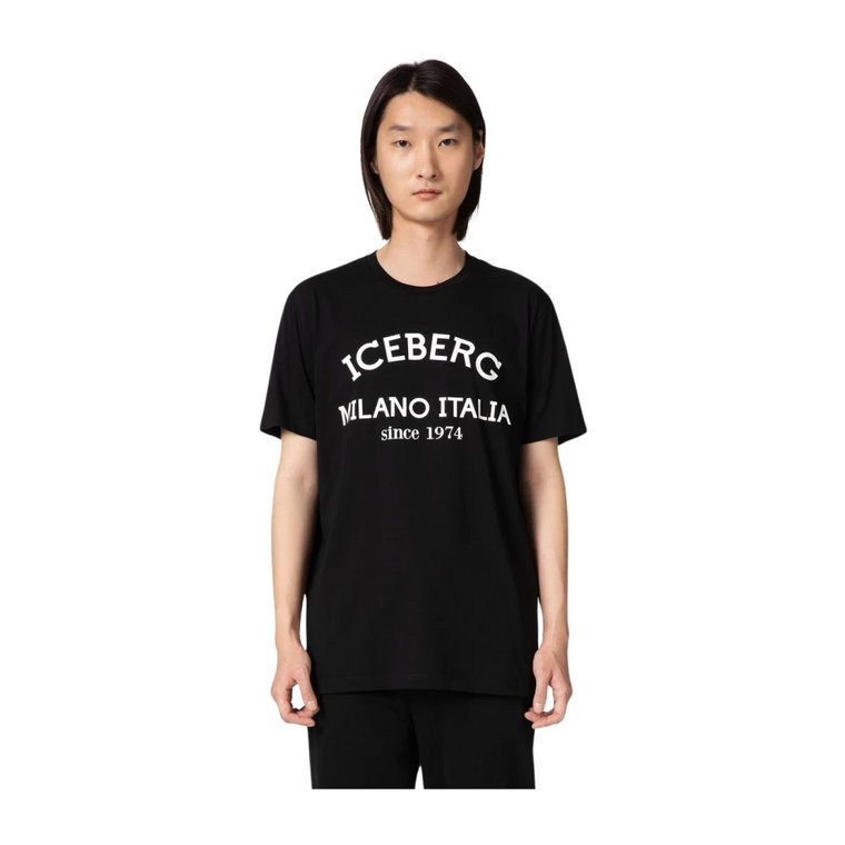 Koszulka męska 5D Milano czarna Iceberg