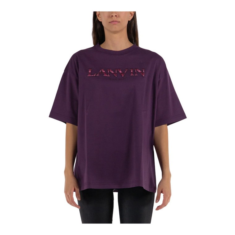 Haftowany Oversize T-Shirt Lanvin
