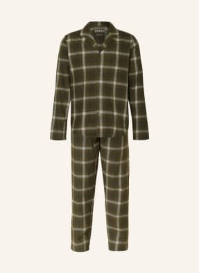 Schiesser Piżama Warming Nightwear gruen