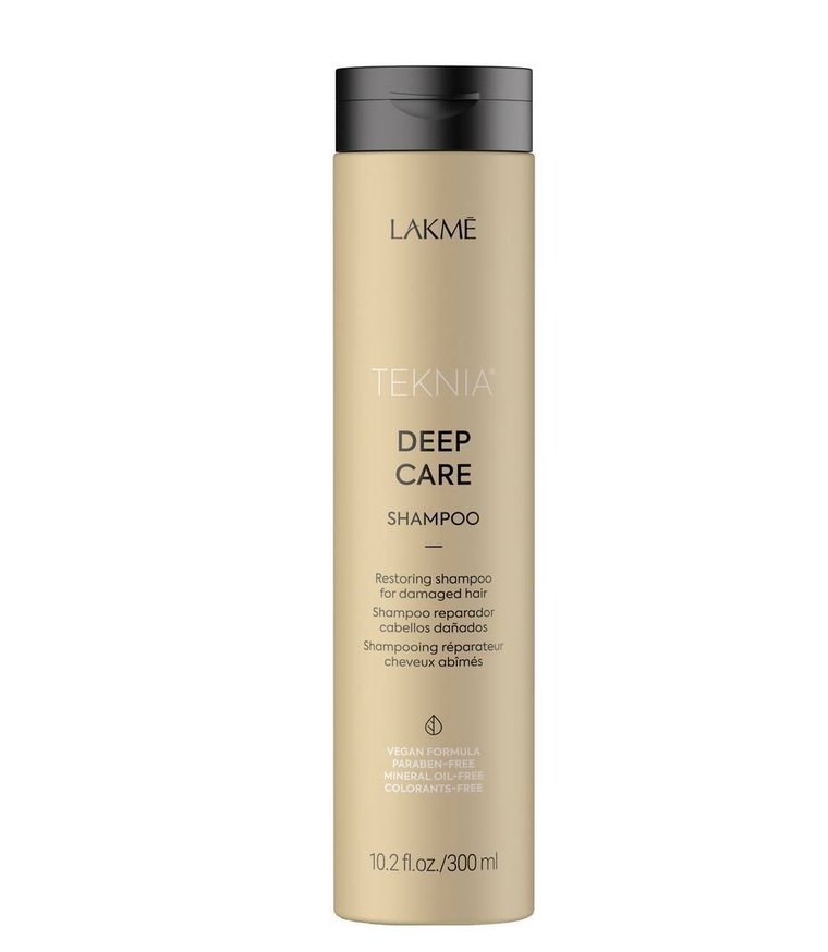 Lakme, Teknia Deep Care Vegan Shampoo, Szampon Odżywczy do Włosów Suchych i Zniszczonych, 300ml