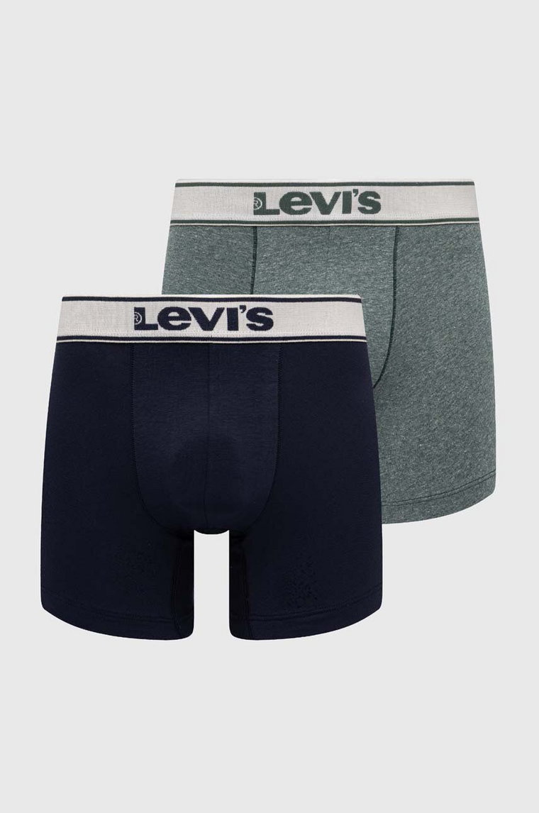 Levi's bokserki 2-pack męskie kolor zielony