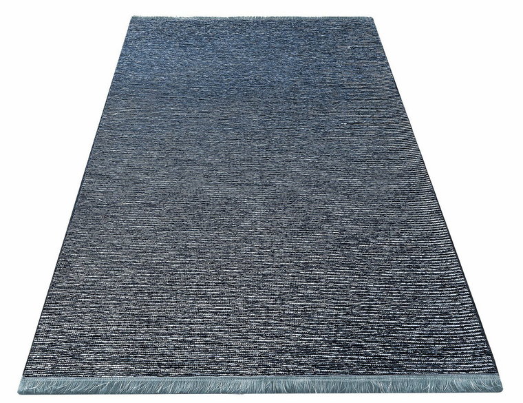 Niebieski designerski dywan do pokoju - Rapson
