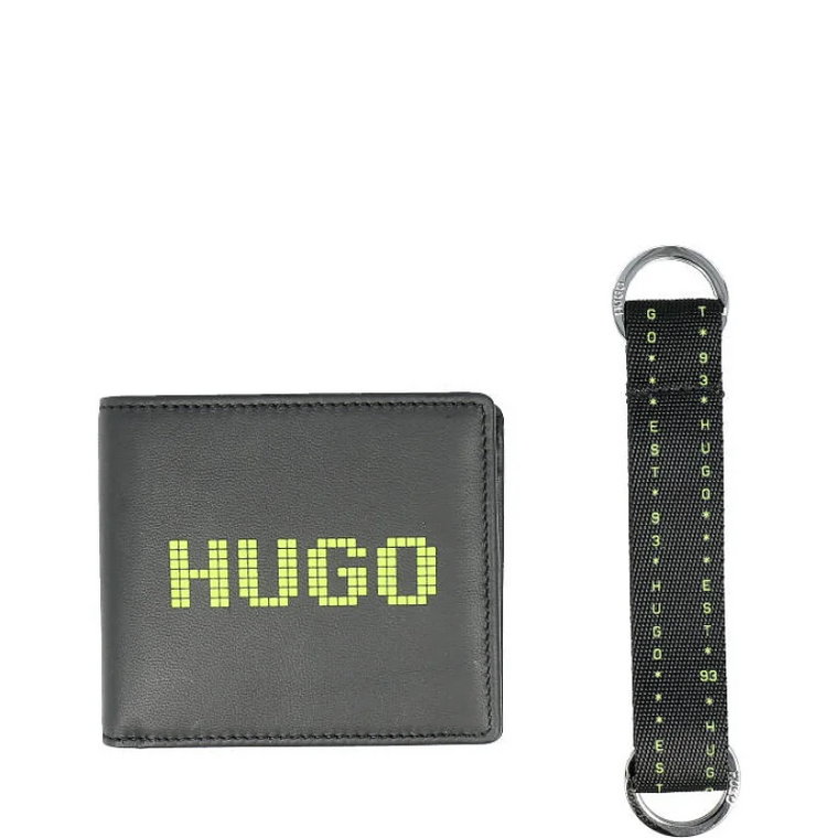 HUGO Skórzany portfel + brelok GBHM_4 cc k hold