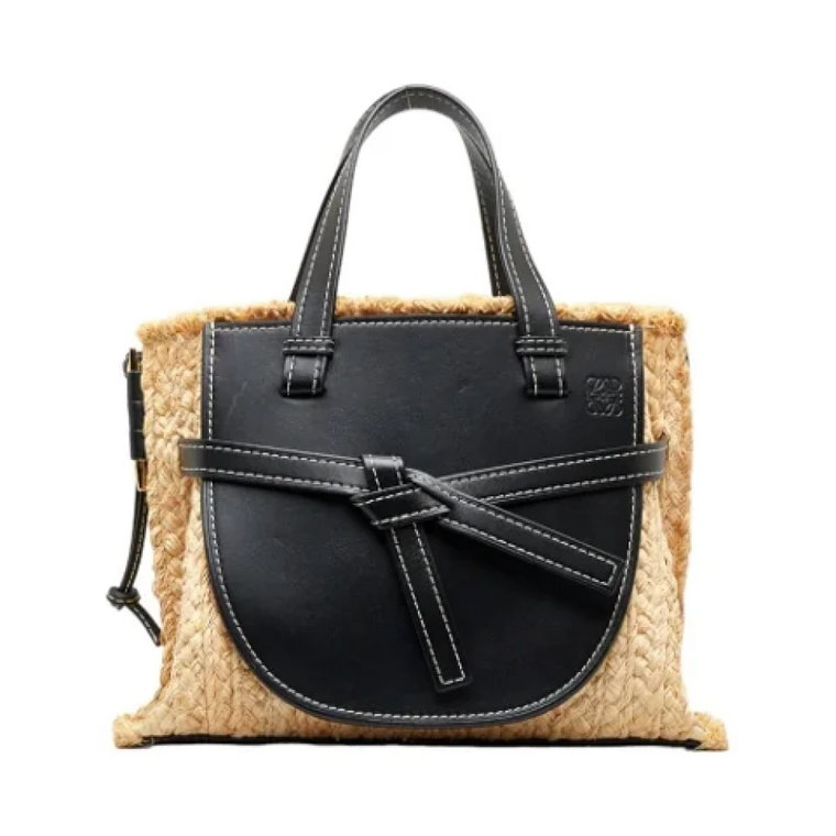 Czarna skórzana torba na ramię Loewe Loewe Pre-owned