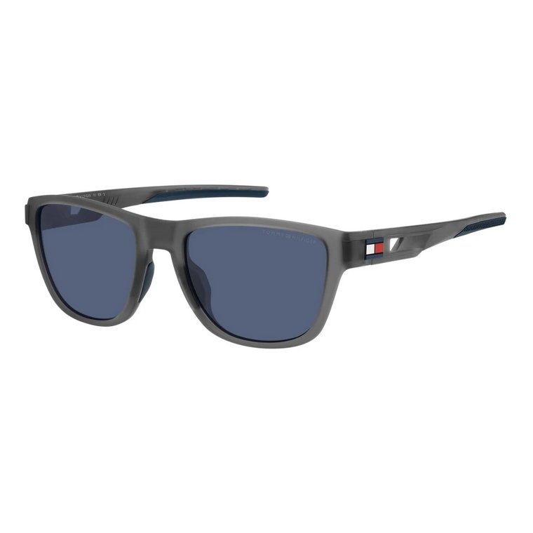 Matowe Szare/Niebieskie Okulary przeciwsłoneczne TH 1951/S Tommy Hilfiger