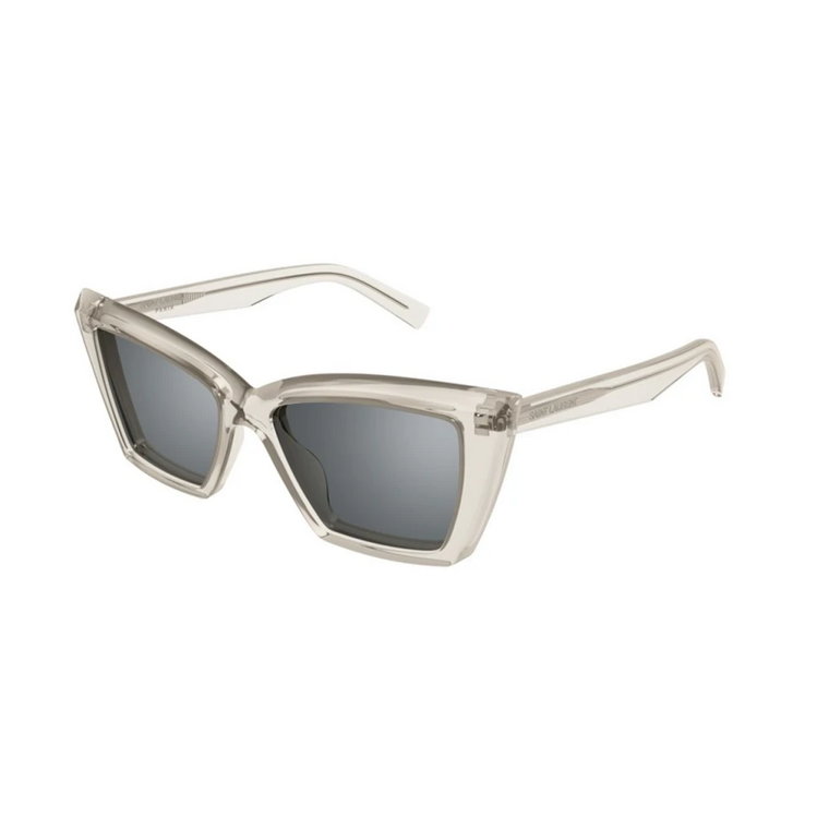 Beige Silver Okulary SL 657 Saint Laurent