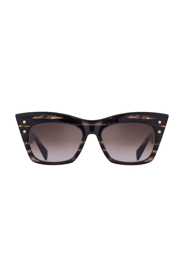 Balmain okulary przeciwsłoneczne damskie kolor brązowy BPS-101B