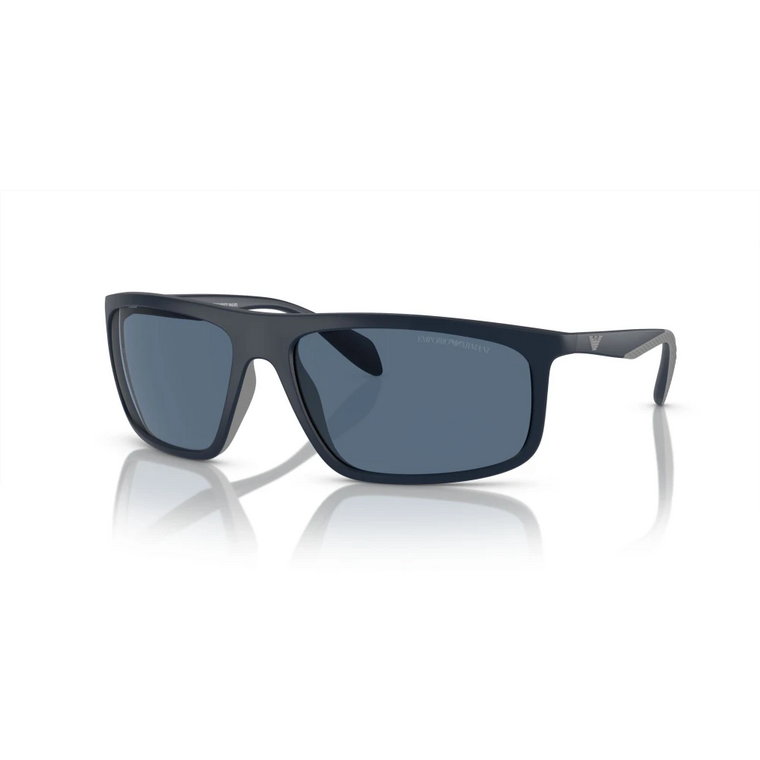 Niebieskie Matowe Okulary przeciwsłoneczne EA 4212U Emporio Armani