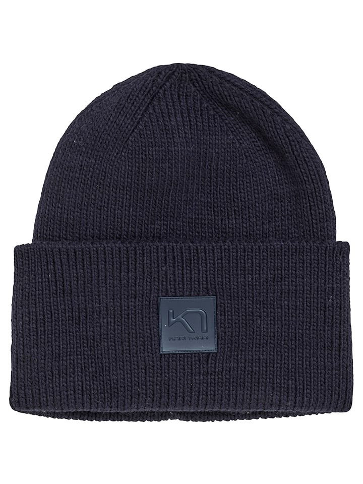 KARI TRAA Czapka beanie "Kyte" w kolorze granatowym