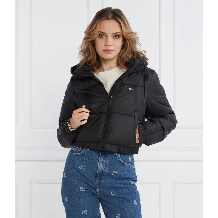 Tommy Jeans Kurtka TJW CRP HOODED PUFFER | Cropped Fit