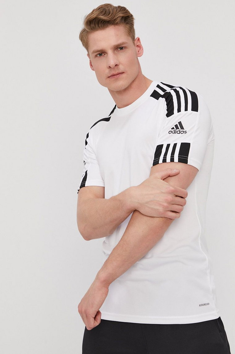 adidas Performance t-shirt męski kolor biały gładki GN5723