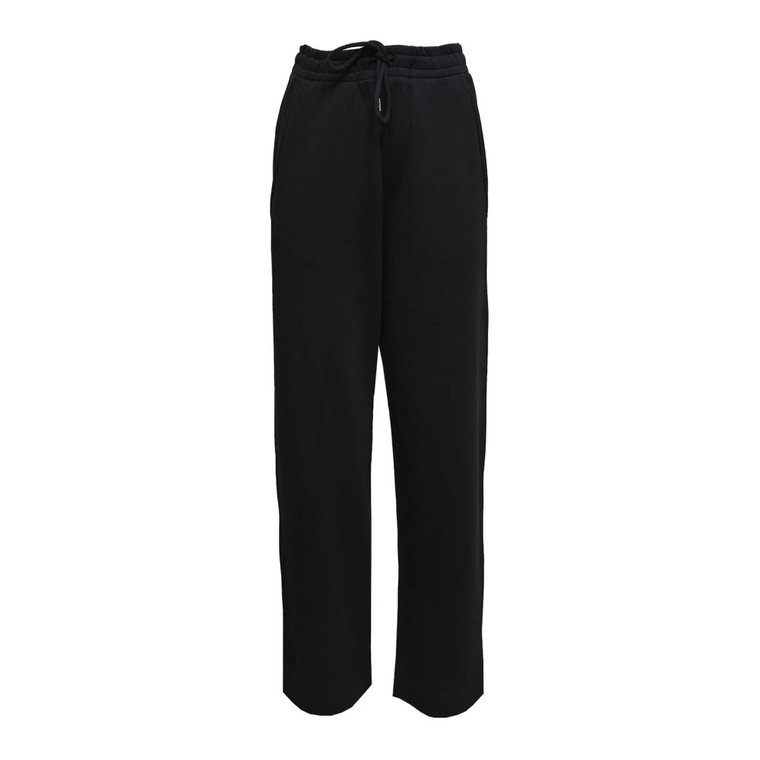 Czarne Oversized Sweatpants Dries Van Noten