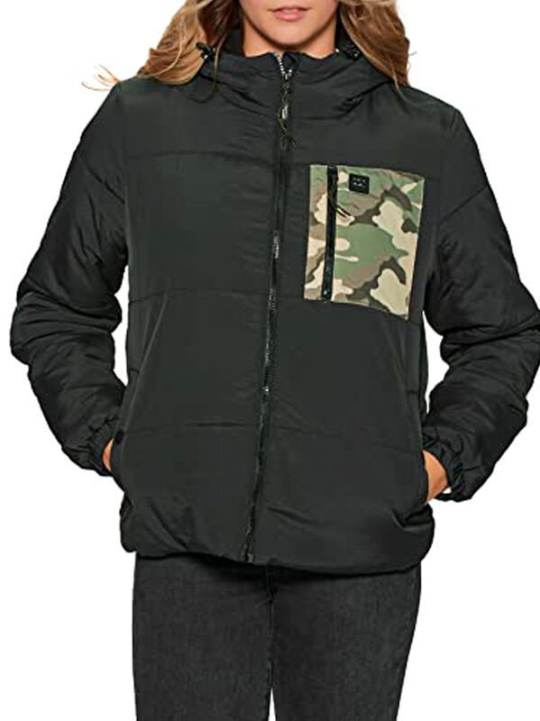 Billabong TRANSPORT PUFFER 3 black kurtka zimowa kobiety - S