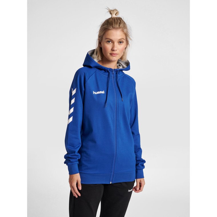 Bluza z kapturem do piłki ręcznej damska Hummel Go Cotton Zip Hoodie Woman