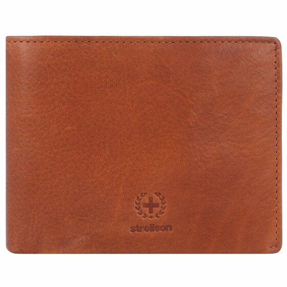 Strellson Blackwall BillFold H7 Portfel RFID Skórzany 12 cm cognac