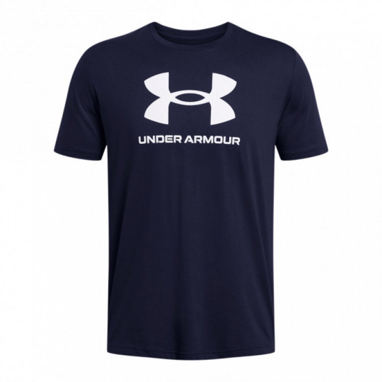 Męski t-shirt z nadrukiem Under Armour UA Sportstyle Logo Update SS - granatowy
