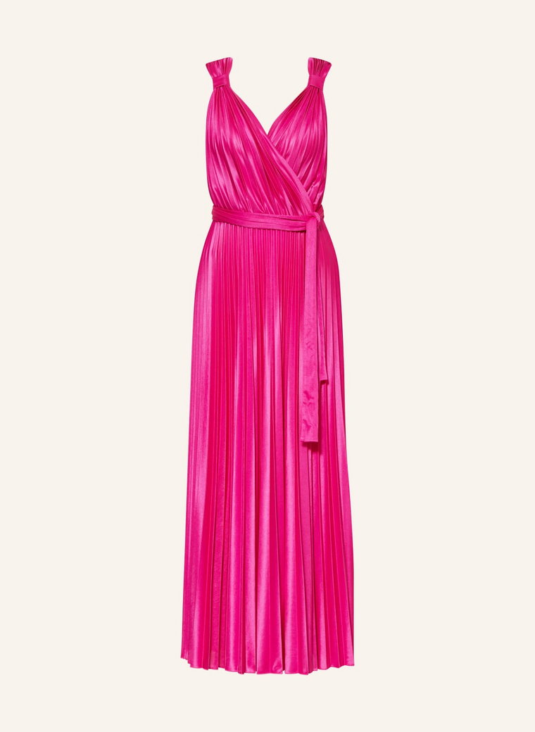 Max & Co. Sukienka Plisowana Raffa Z Satyny pink