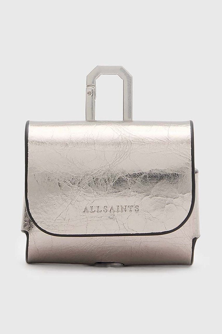 AllSaints etui na airpod AIRPOD CASE kolor srebrny W314XB