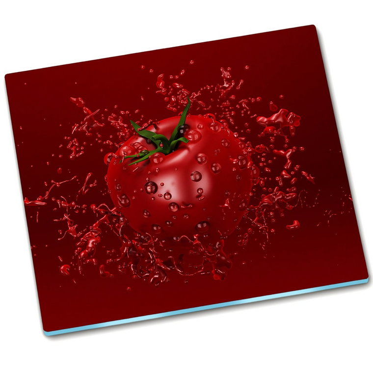 Deska na indukcję szkło Pomidor Sok - 60x52 cm