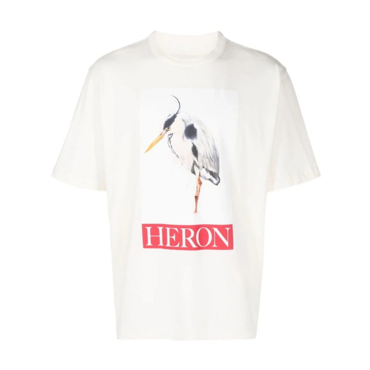 Ptak Malowany Ivory/Czerwony T-Shirt Heron Preston