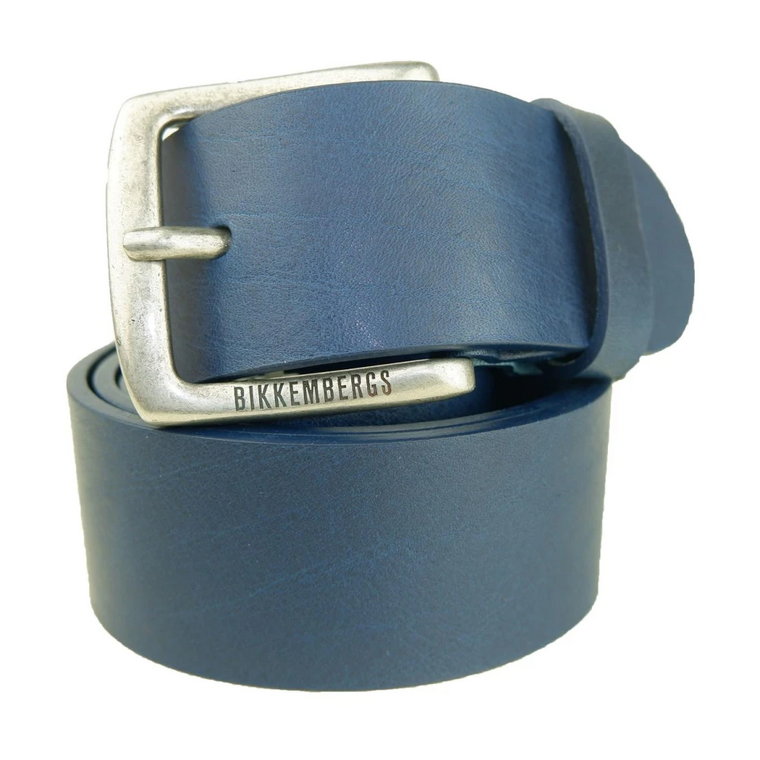 Blue Leather Belt Bikkembergs