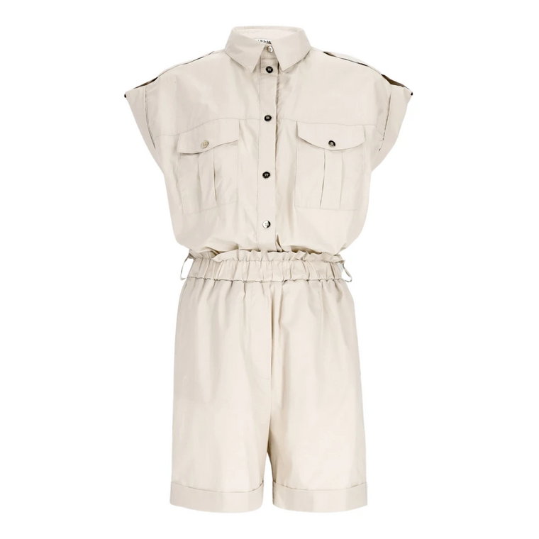 Cargo Playsuit Beige Liu Jo