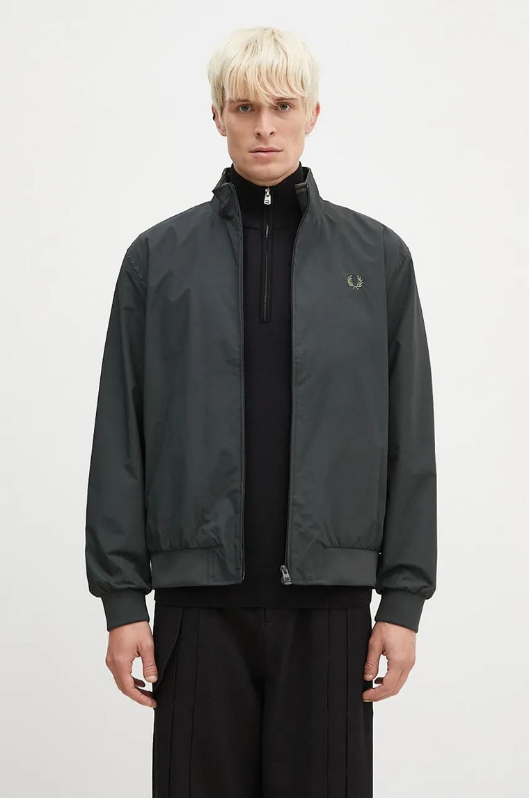 Fred Perry kurtka The Brentham Jacket męska kolor zielony przejściowa J2660.T61