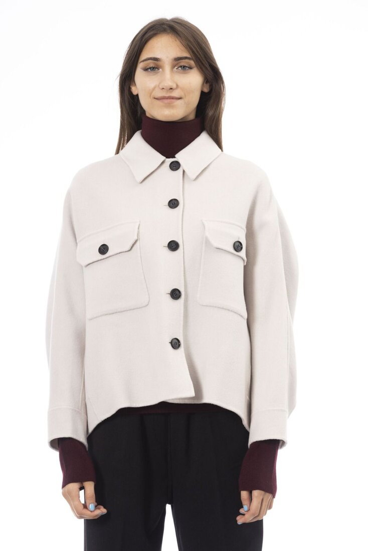 Markowa kurtka Alpha Studio model AD8710N kolor Biały. Odzież damska. Sezon: