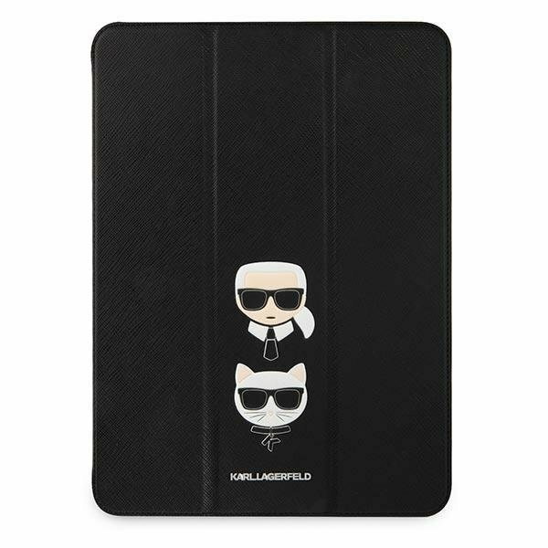 Karl Lagerfeld KLFC12OKCK iPad 12.9" Pro 2021 Book Cover czarny/black Saffiano Karl &Choupette