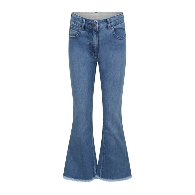 Frayed Hem Denim Niebieskie Jeansy Stella McCartney