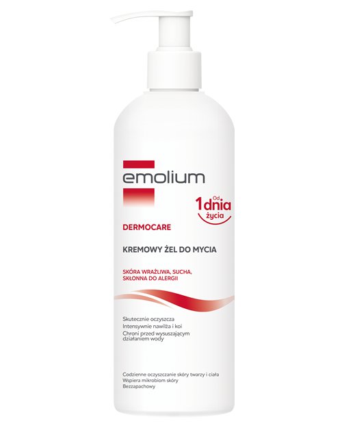 EMOLIUM DERMOCARE Kremowy Żel Do Mycia Skóra Wrażliwa - 400ml