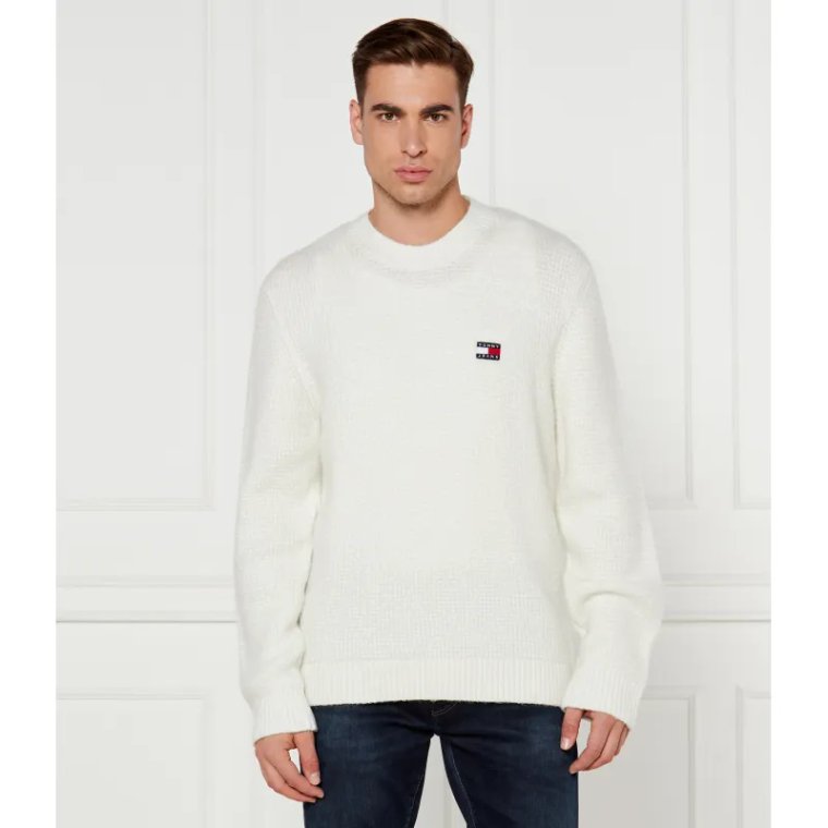 Tommy Jeans Sweter | Regular Fit | z dodatkiem wełny