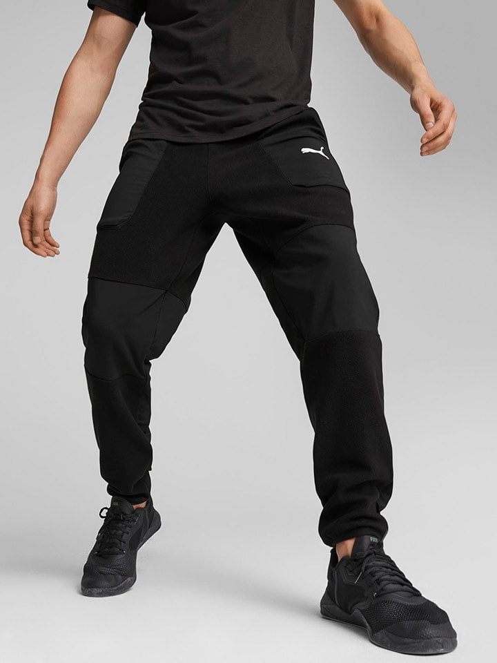 Puma Spodnie dresowe "Fit Hybrid" w kolorze czarnym